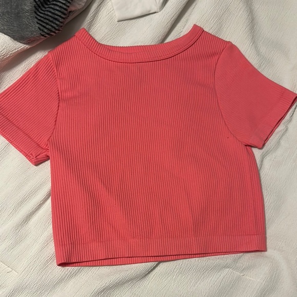 Women's Pink Ribbed Top - Picture 1 of 3